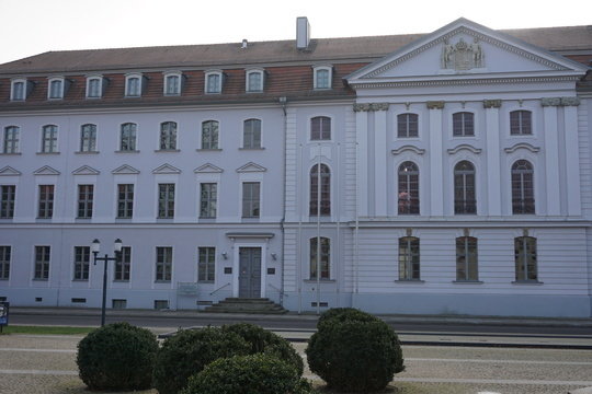 Entrance to the university main building conference room (Aula), Domstraße.