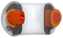 Snapshot from a numerical simulation of plasma turbulence in the ASDEX Upgrade tokamak with the nonlinear gyrokinetic code GENE