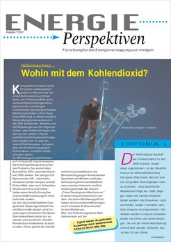 Der Newsletter "Energieperspektiven - Forschung für die Energieversorgung von morgen"