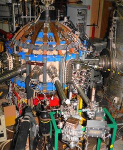 The Globus-M fusion experiment in St. Petersburg went into operation in 1999. The small device, the first "spherical tokamak" in Russia, confines a compact plasma with a volume of about one cubic metre