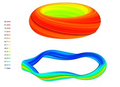Gyrokinetic simulations of plasma turbulence in tokamaks and stellarators.Courtesy of Pavlos Xanthopoulos, IPP