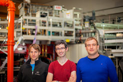 Die drei neuen Eurofusion Fellows: Matthias Willensdorfer, Mike Dunne und Gergely Papp.
