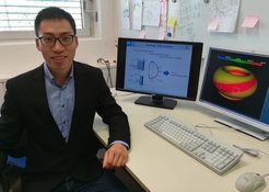 Prizewinner Dr. Wei Zhang, at present postdoc at IPP in Garching