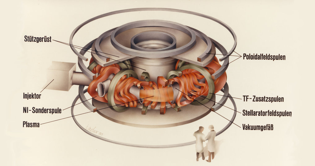 In the same year the Wendelstein 7-AS modular stellarator produces the first plasma (1988-2002).