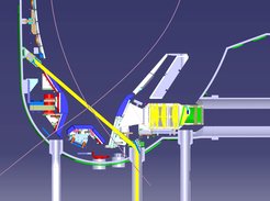 Observation optics and laser beam of the new divertor Thomson scattering diagnostics in ASDEX Upgrade